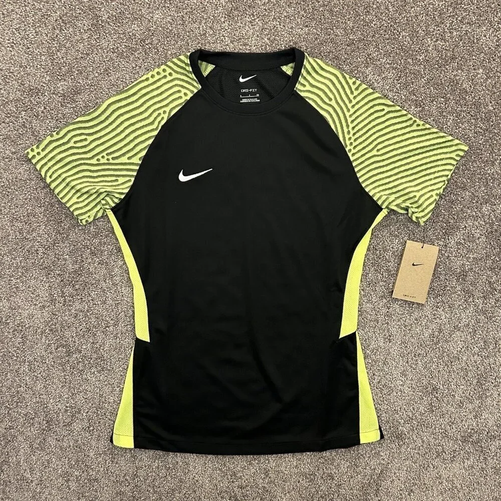 Nike Soccer Jersey Top Short Sleeves Black Green Women's Size S - Small - NWT$50